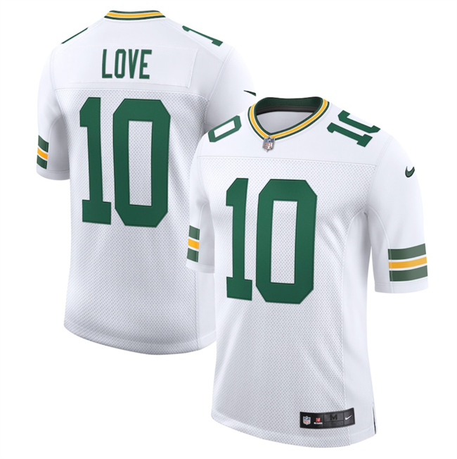 Men's Green Bay Packers #10 Jordan Love White 2025 New Vapor Untouchable Limited Stitched Football Jersey